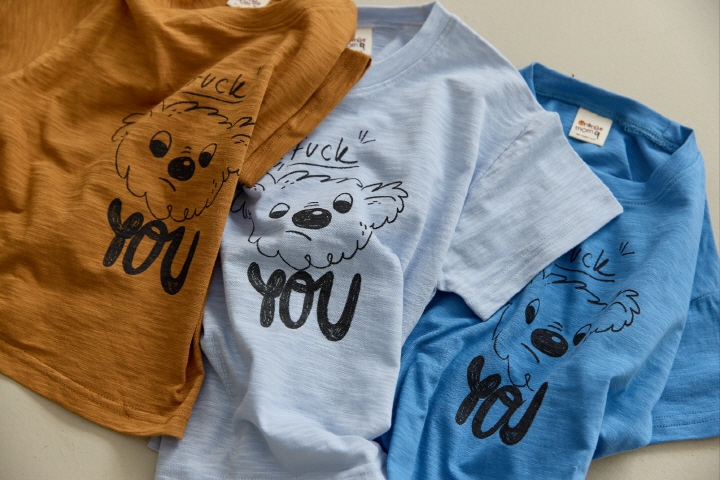 Orange Mom - Korean Children Fashion - #kidzfashiontrend - Puppy Tee - 4