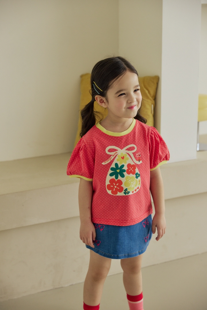 Orange Mom - Korean Children Fashion - #Kfashion4kids - Dot Raglan Tee - 12
