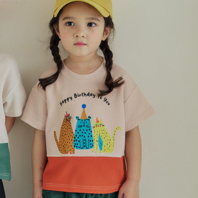 Orange Mom - Korean Children Fashion - #Kfashion4kids - Raglan Animal Tee - 11