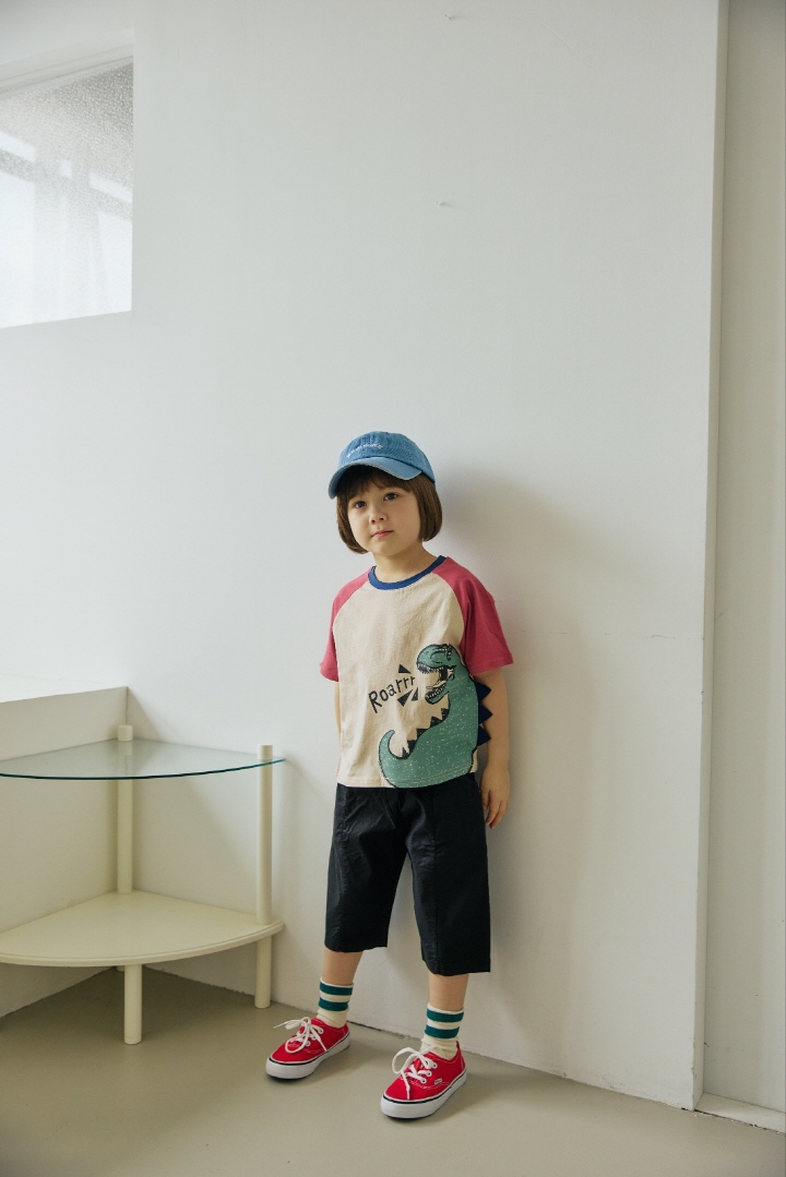 Orange Mom - Korean Children Fashion - #Kfashion4kids - Horn Dino Raglan Tee - 9