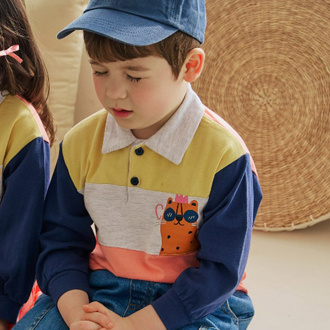 Orange Mom - Korean Children Fashion - #childofig - Crown Cat Tee - 3