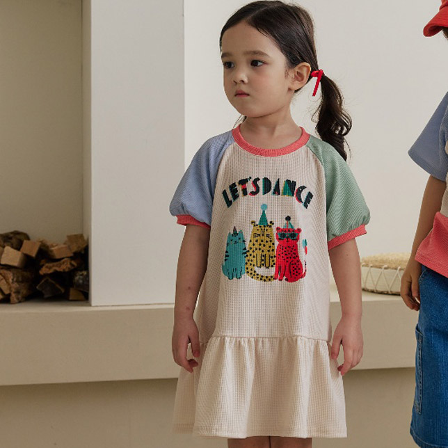 Orange Mom - Korean Children Fashion - #childofig - Raglan One-piece