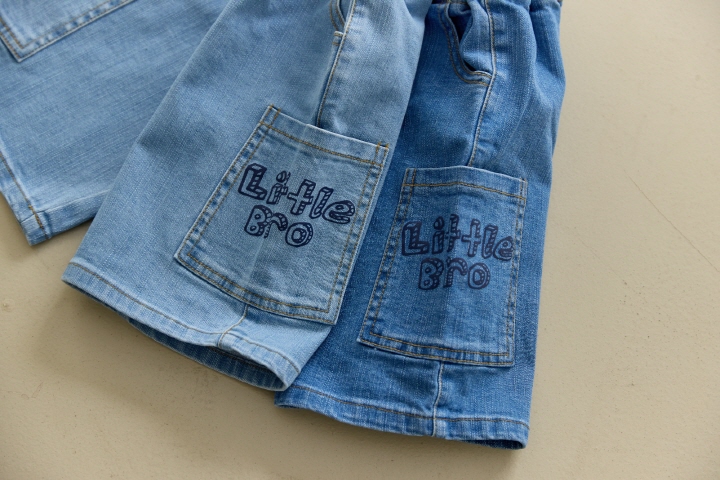 Orange Mom - Korean Children Fashion - #prettylittlegirls - Pocket Denim Span Pants - 4