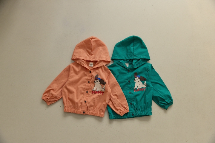Orange Mom - Korean Children Fashion - #childofig - Puppy Windbreaker Jumper