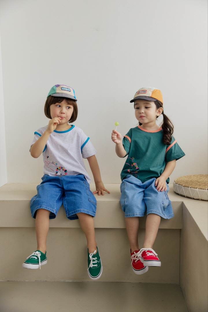 Orange Mom - Korean Children Fashion - #childofig - Neon Lion Tee - 6