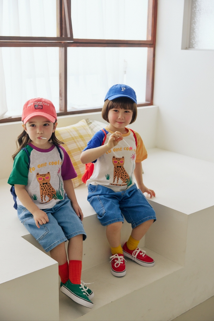 Orange Mom - Korean Children Fashion - #childofig - Sunglass Cat Tee - 5