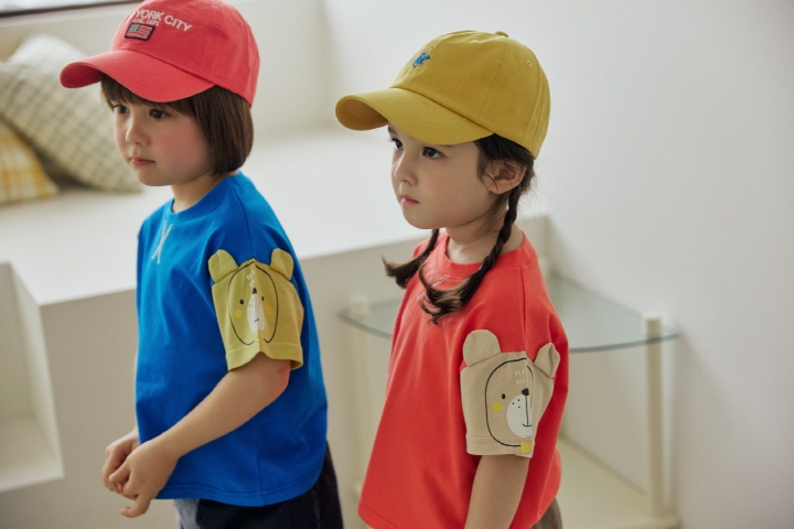 Orange Mom - Korean Children Fashion - #childofig - Ribbon Bear Raglan Tee - 5
