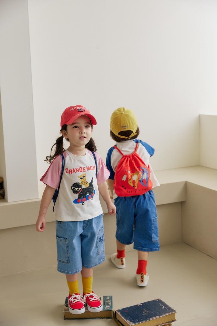 Orange Mom - Korean Children Fashion - #childrensboutique - Pocket Denim Span Pants - 6