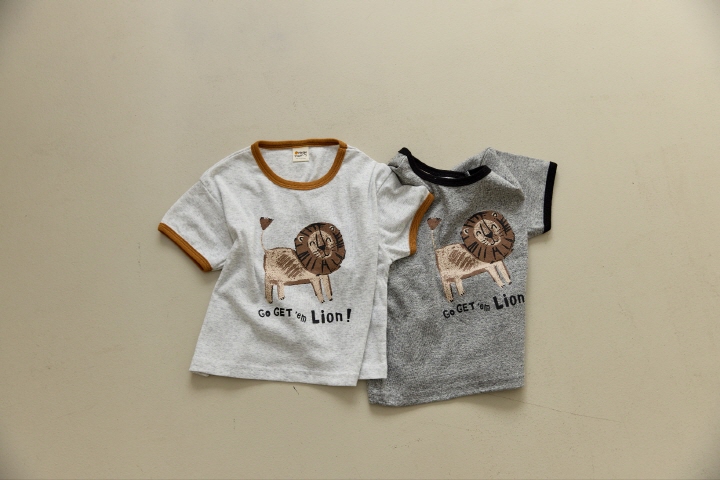 Orange Mom - Korean Children Fashion - #childrensboutique - Lion Tee - 3
