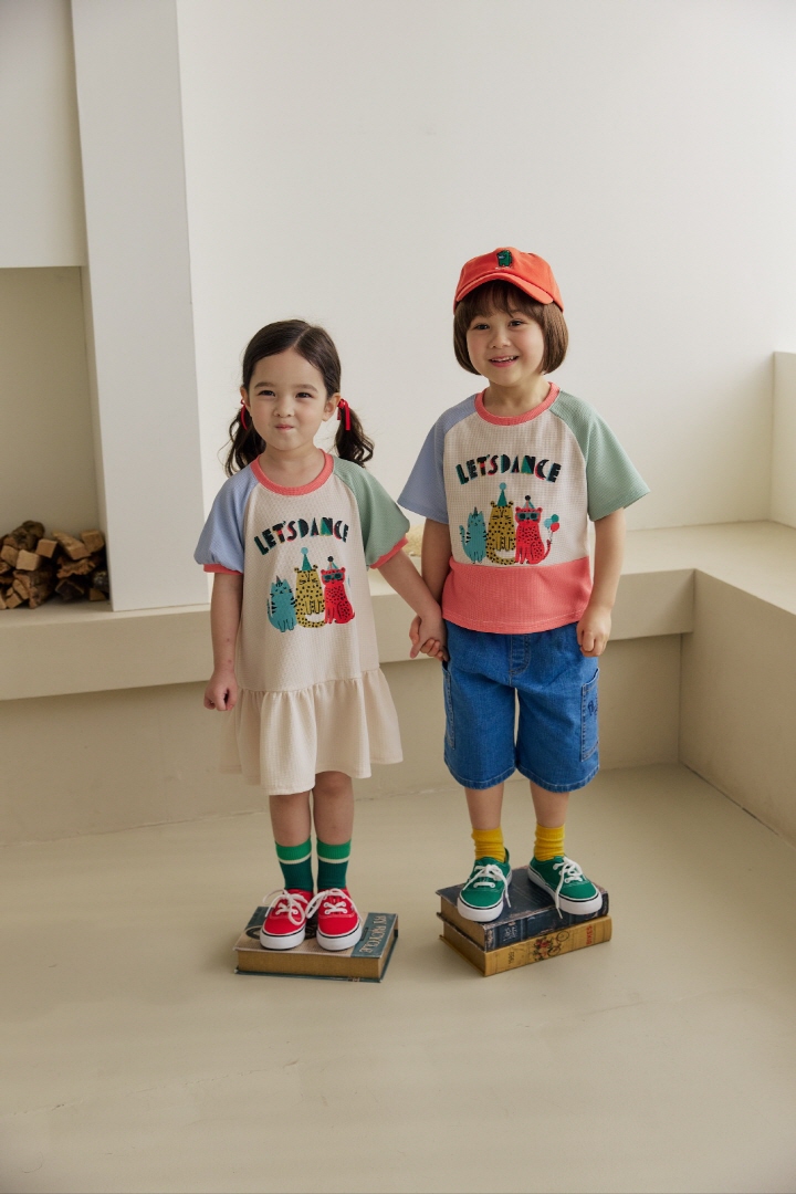 Orange Mom - Korean Children Fashion - #designkidswear - Raglan One-piece - 3