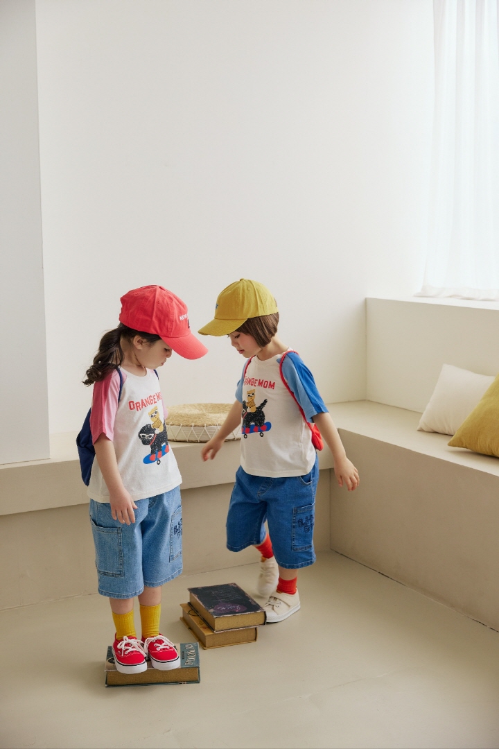 Orange Mom - Korean Children Fashion - #designkidswear - Quick Board Puppy Tee - 10