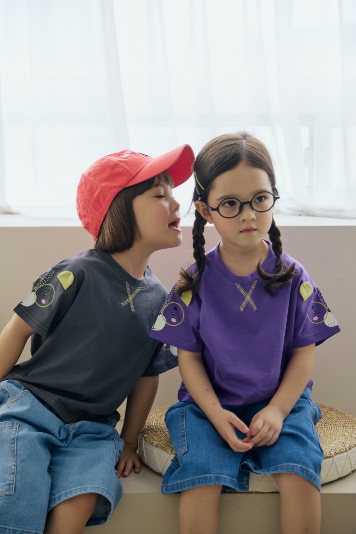Orange Mom - Korean Children Fashion - #designkidswear - Glasses Bear Tee - 6
