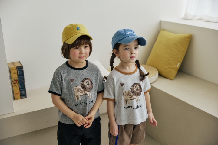 Orange Mom - Korean Children Fashion - #childrensboutique - Lion Tee - 4