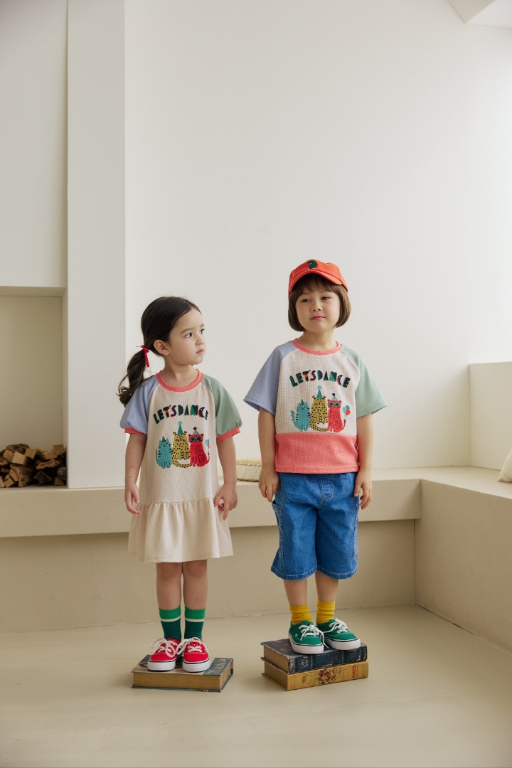 Orange Mom - Korean Children Fashion - #designkidswear - Raglan One-piece - 4