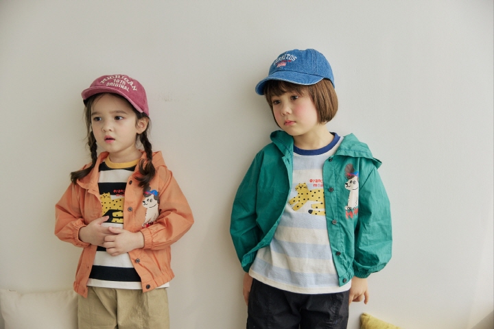 Orange Mom - Korean Children Fashion - #discoveringself - Puppy Windbreaker Jumper - 5