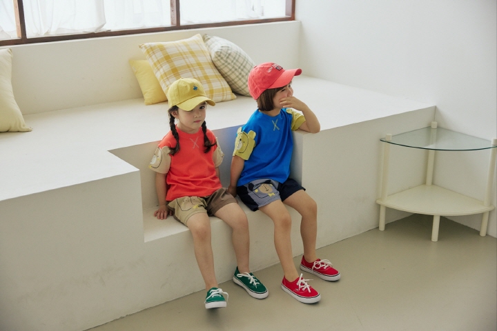 Orange Mom - Korean Children Fashion - #discoveringself - Ribbon Bear Raglan Tee - 8