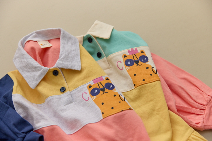 Orange Mom - Korean Children Fashion - #fashionkids - Crown Cat One-piece - 11