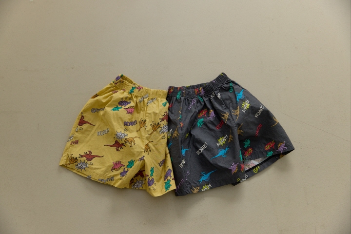 Orange Mom - Korean Children Fashion - #fashionkids - Dino Printed Pants - 3