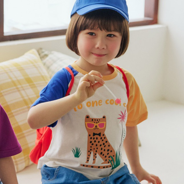 Orange Mom - Korean Children Fashion - #fashionkids - Sunglass Cat Tee - 9