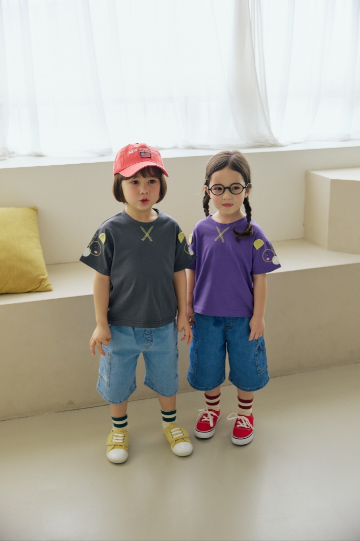 Orange Mom - Korean Children Fashion - #fashionkids - Glasses Bear Tee - 8
