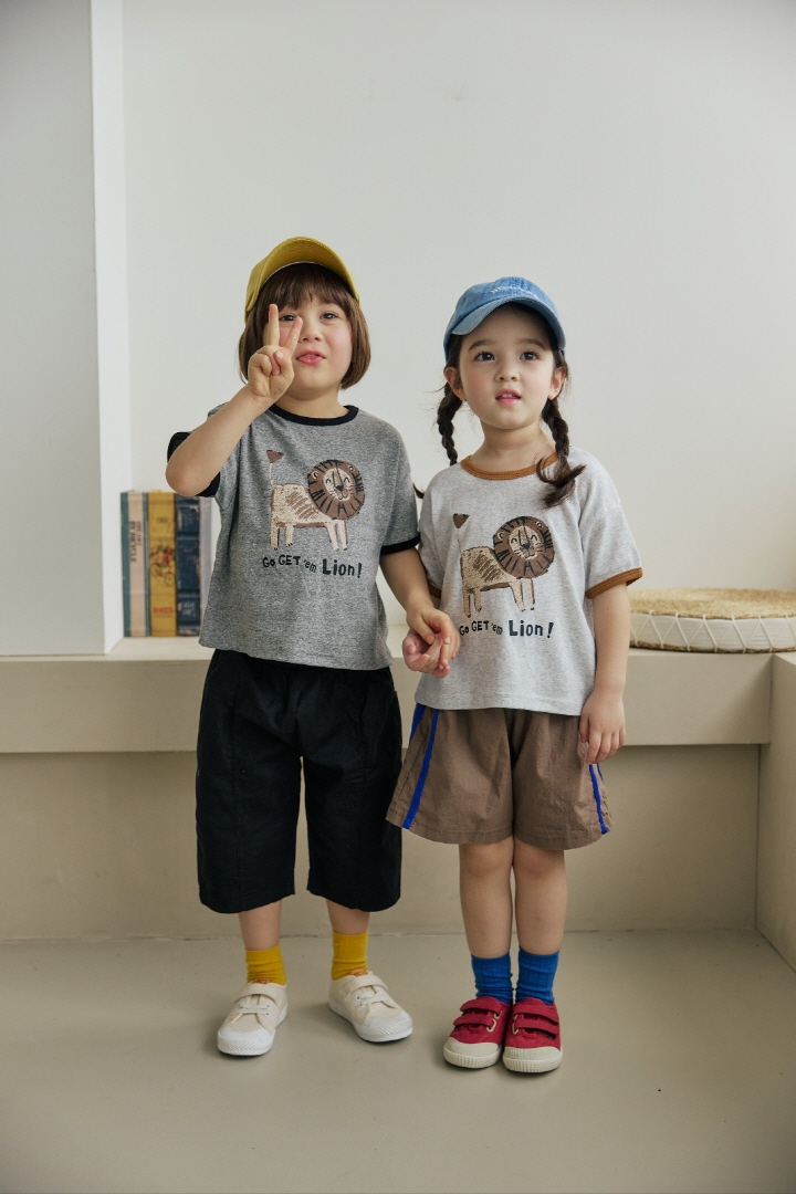 Orange Mom - Korean Children Fashion - #fashionkids - Lion Tee - 6