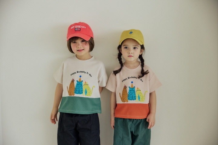 Orange Mom - Korean Children Fashion - #fashionkids - Raglan Animal Tee - 7