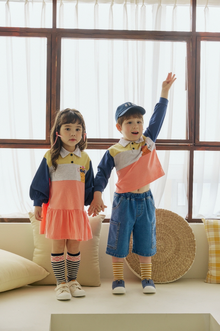 Orange Mom - Korean Children Fashion - #kidsshorts - Crown Cat Tee - 8