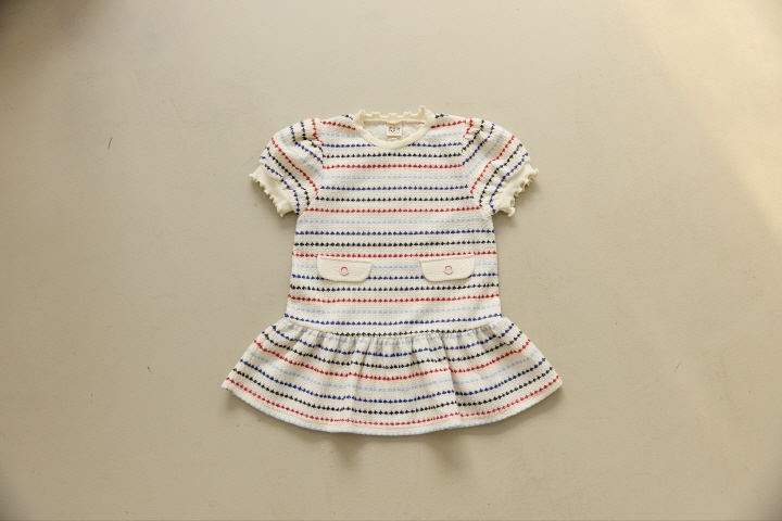 Orange Mom - Korean Children Fashion - #kidsshorts - Jacquard One-piece - 3