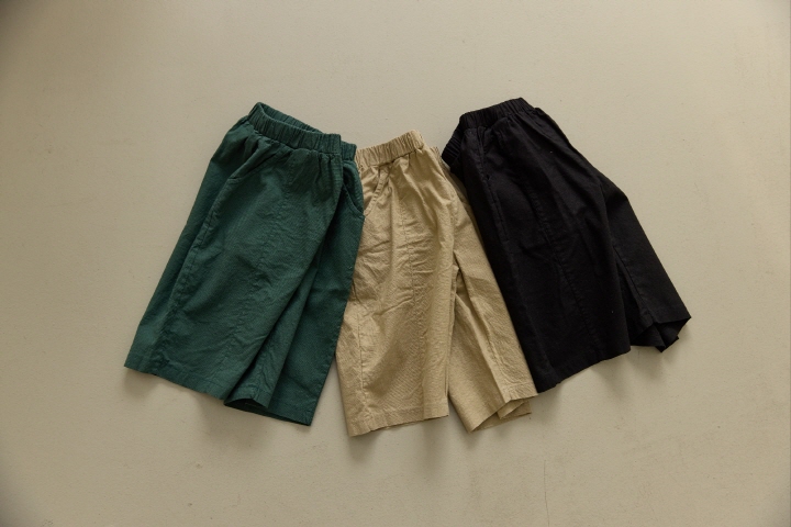 Orange Mom - Korean Children Fashion - #kidsshorts - Span Baggy Pants - 3