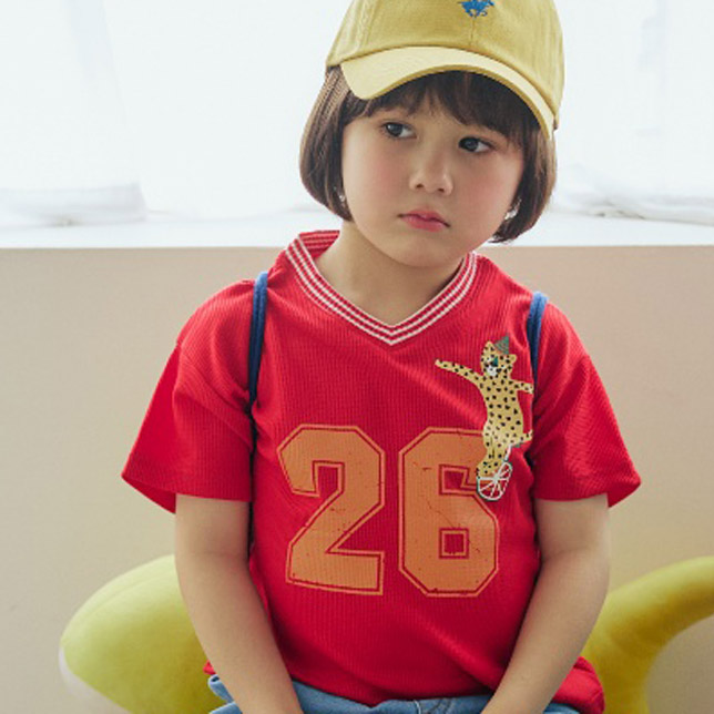 Orange Mom - Korean Children Fashion - #kidsshorts - Cycling Cat Tee - 12