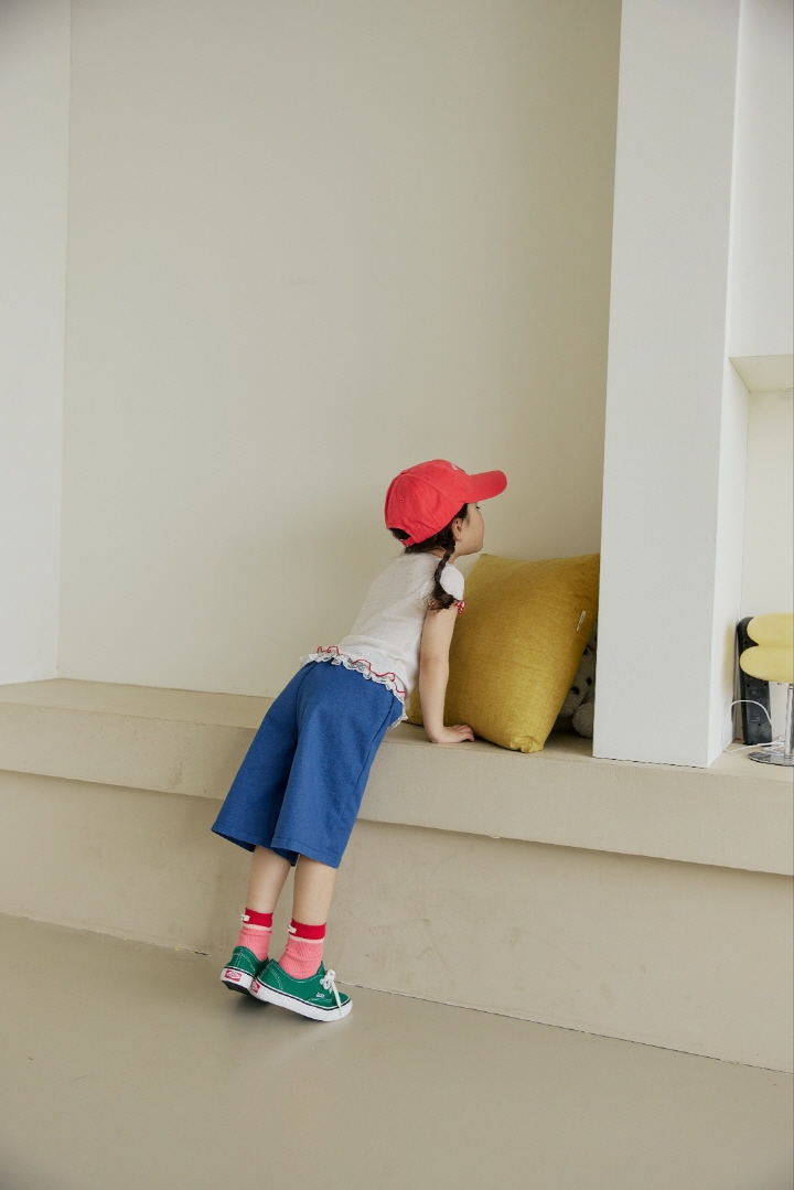 Orange Mom - Korean Children Fashion - #kidsshorts - Bear Printed Rib Tee - 12
