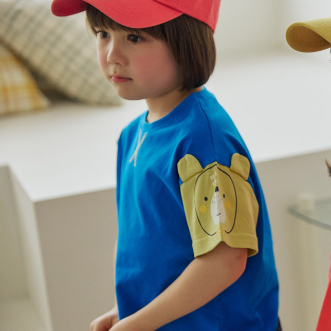 Orange Mom - Korean Children Fashion - #kidsshorts - Ribbon Bear Raglan Tee - 10