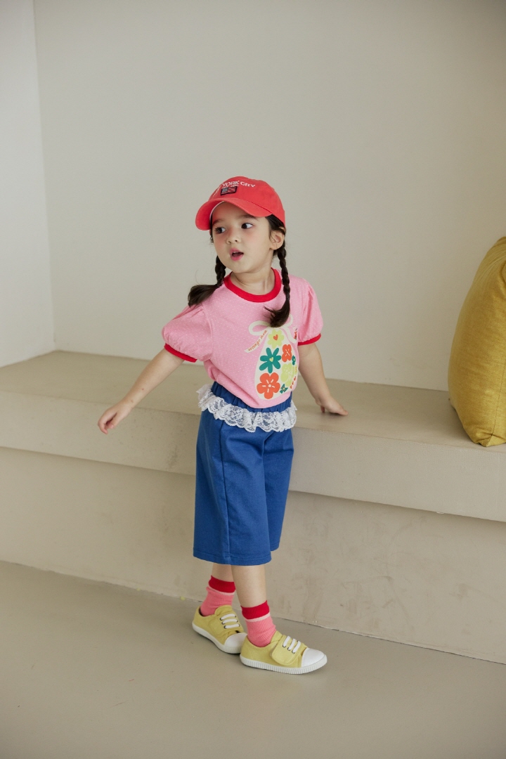 Orange Mom - Korean Children Fashion - #kidsshorts - Dot Raglan Tee - 9