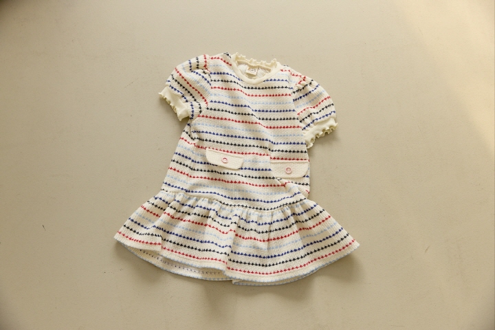 Orange Mom - Korean Children Fashion - #kidsshorts - Jacquard One-piece - 4