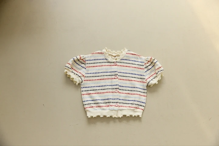 Orange Mom - Korean Children Fashion - #kidsstore - Jacquard Cardigan - 3