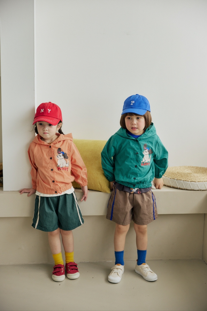 Orange Mom - Korean Children Fashion - #kidsstore - Puppy Windbreaker Jumper - 8
