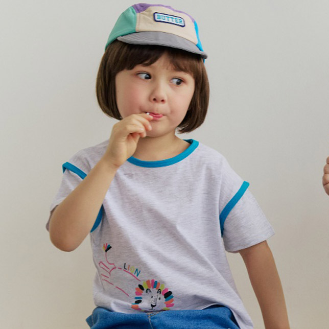 Orange Mom - Korean Children Fashion - #kidsstore - Neon Lion Tee - 12
