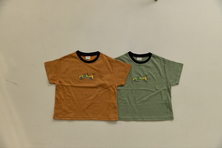 Orange Mom - Korean Children Fashion - #kidsstore - Car Tee