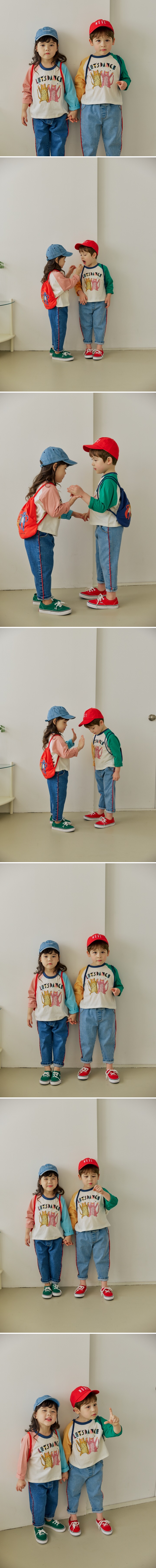 Orange Mom - Korean Children Fashion - #kidzfashiontrend - Dance Raglan Tee - 2