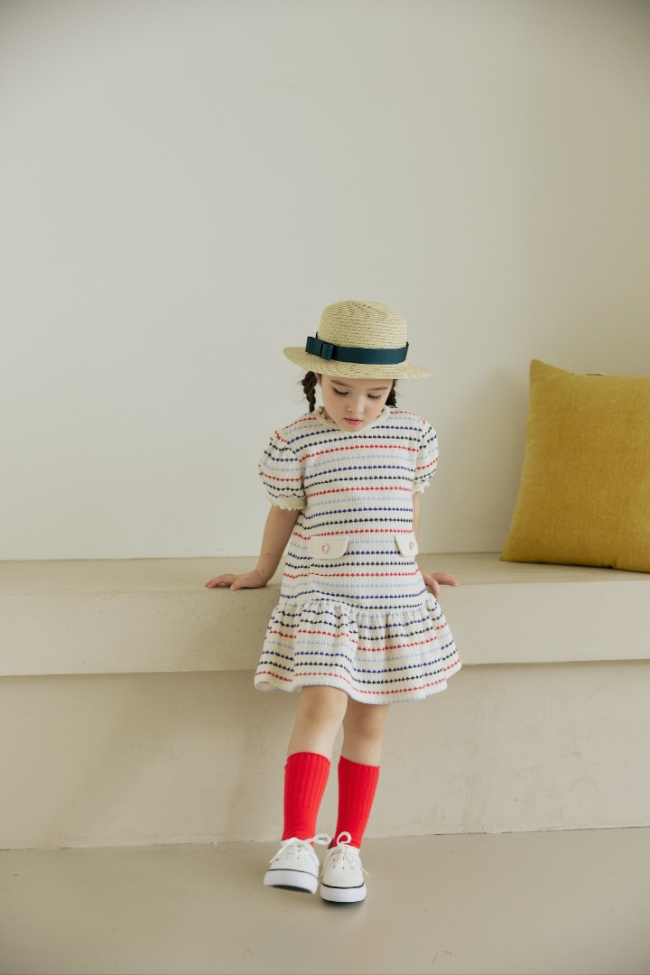 Orange Mom - Korean Children Fashion - #littlefashionista - Jacquard One-piece - 7