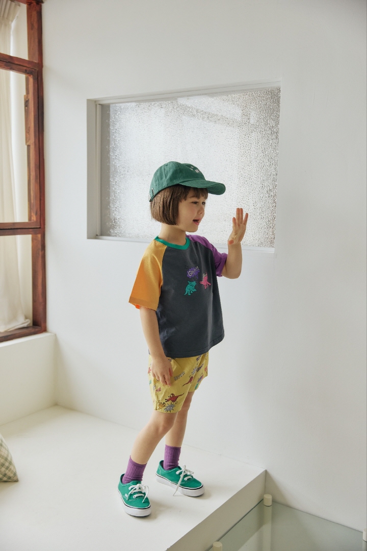 Orange Mom - Korean Children Fashion - #littlefashionista - Dino Printed Pants - 8