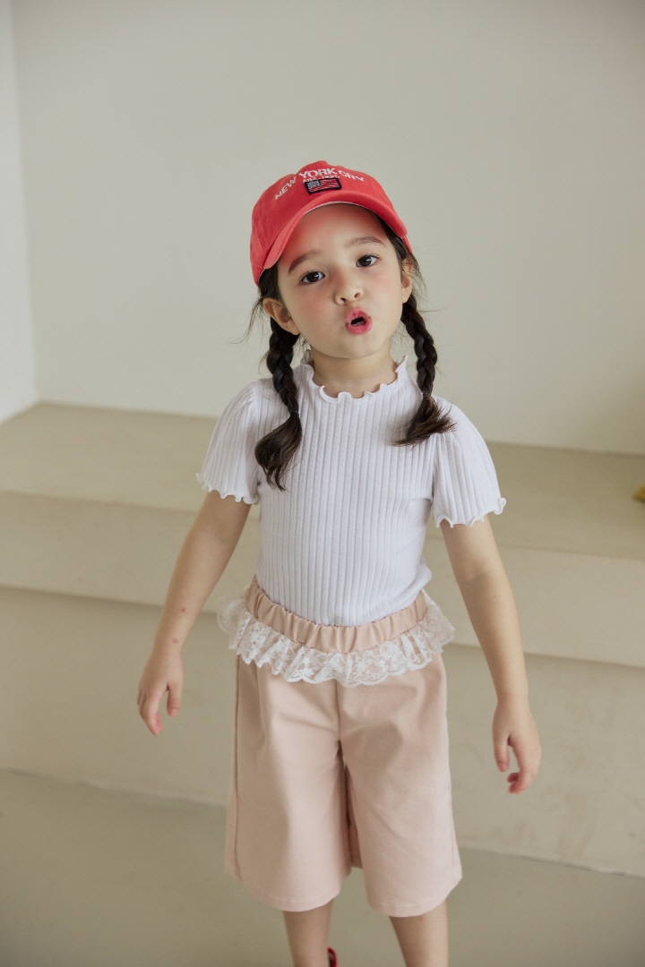 Orange Mom - Korean Children Fashion - #littlefashionista - Lace Span Pants - 5