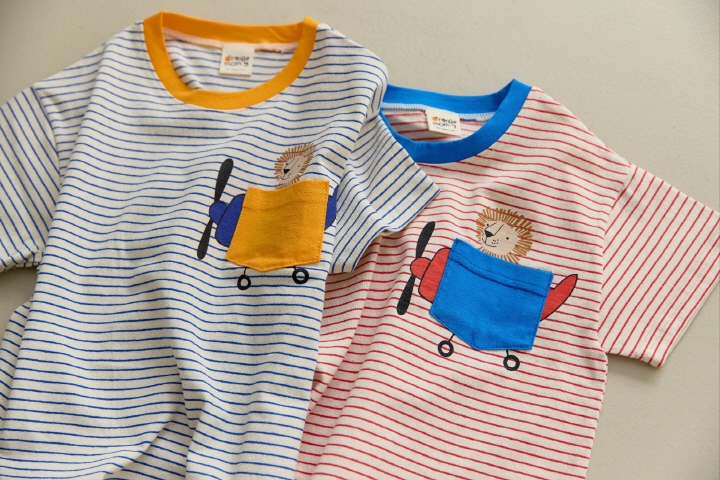 Orange Mom - Korean Children Fashion - #Kfashion4kids - Airplane Pocket Tee - 4