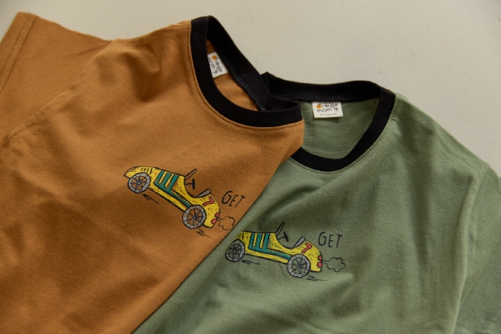 Orange Mom - Korean Children Fashion - #Kfashion4kids - Car Tee - 4