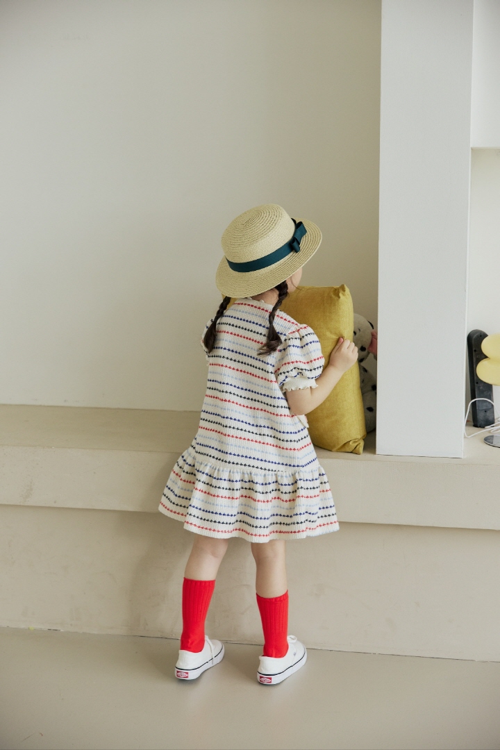 Orange Mom - Korean Children Fashion - #magicofchildhood - Jacquard One-piece - 8