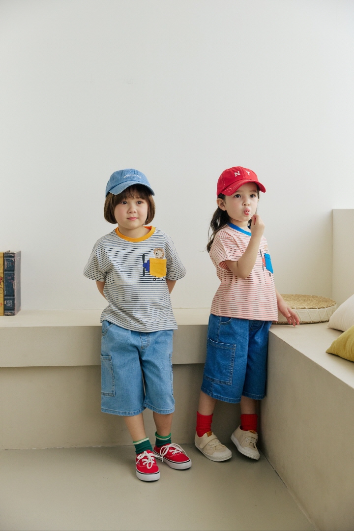 Orange Mom - Korean Children Fashion - #magicofchildhood - Airplane Pocket Tee - 5