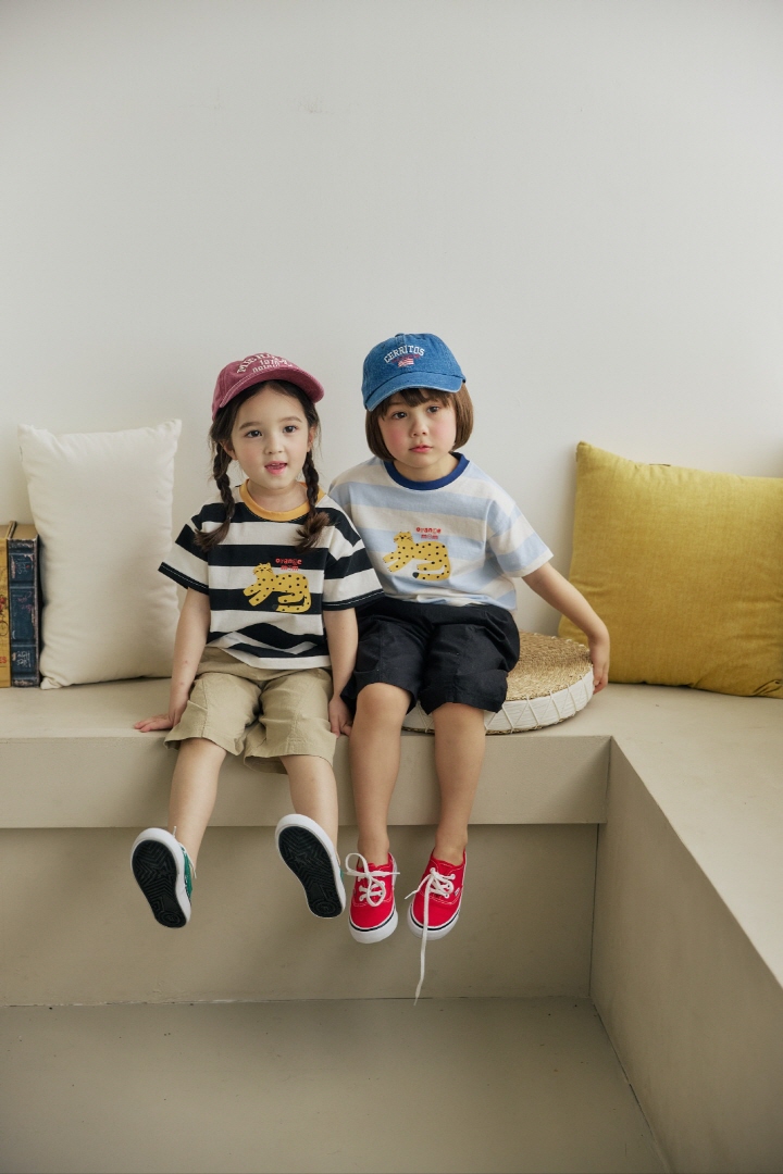 Orange Mom - Korean Children Fashion - #magicofchildhood - Cat Tee - 7