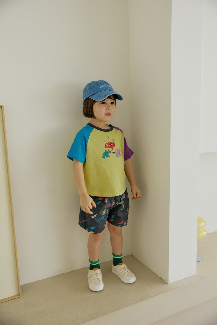 Orange Mom - Korean Children Fashion - #minifashionista - Dino Printed Pants - 10