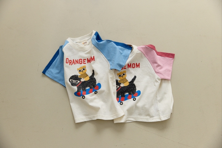 Orange Mom - Korean Children Fashion - #minifashionista - Quick Board Puppy Tee - 3