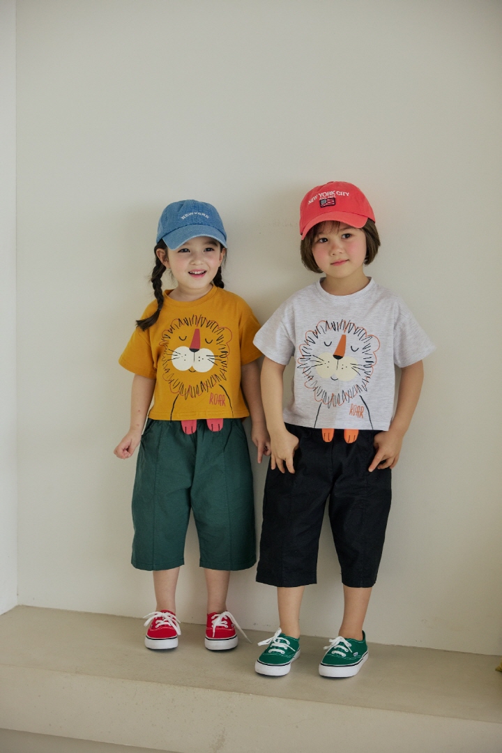 Orange Mom - Korean Children Fashion - #minifashionista - Lion Foot Tee - 5